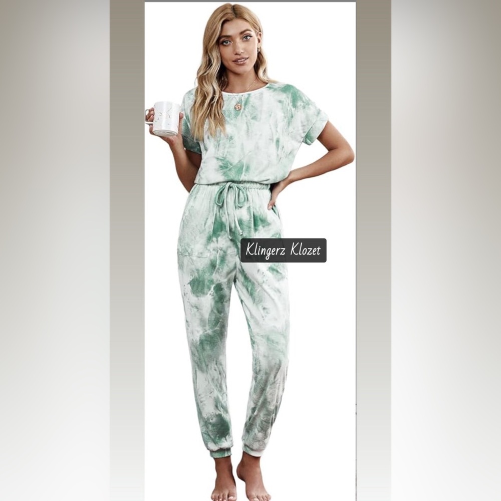 Green Tie-Dye jumpsuit